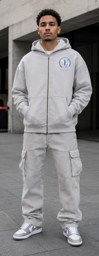 No Limit Drip Sunfade Boxy Zip Hoodie – Heavyweight Oversized Fleece