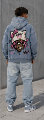 No Limit Drip Sunfade Boxy Zip Hoodie – Heavyweight Oversized Fleece